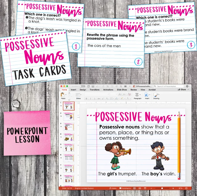 3rd Grade Grammar Unit: Possessive Nouns — Image 3