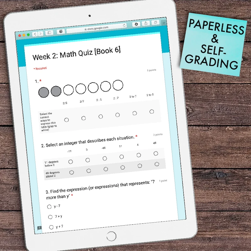 6th Grade Math Assessments [DIGITAL] — Image 2