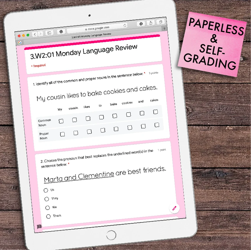 3rd Grade Language Spiral Review [DIGITAL] — Image 2