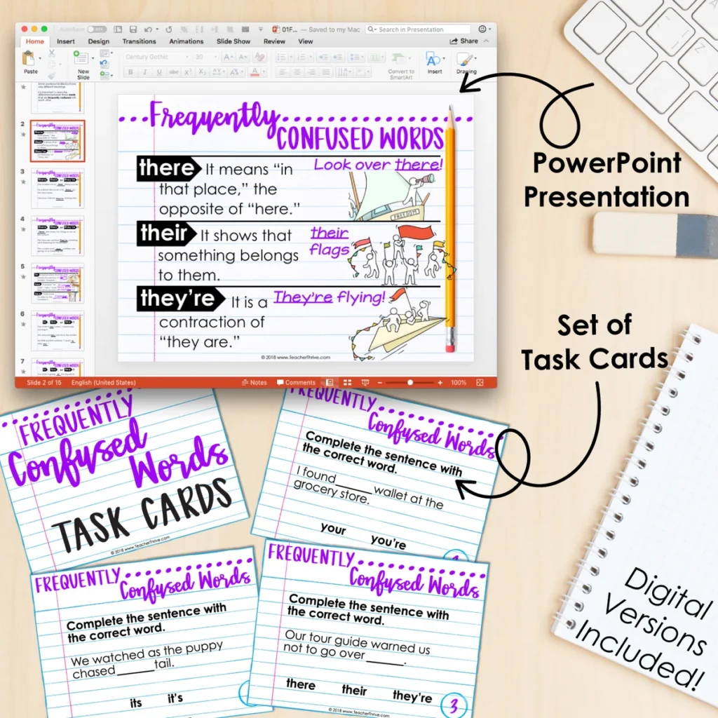 4th Grade Grammar Unit: Frequently Confused Words [FREE] — Image 3