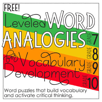 Free Analogies for Grades 7-10