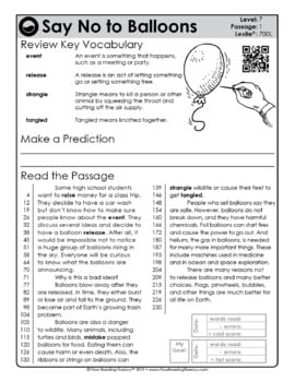 Reading Fluency and Reading Comprehension Level 7 (700L-800L) — Image 2