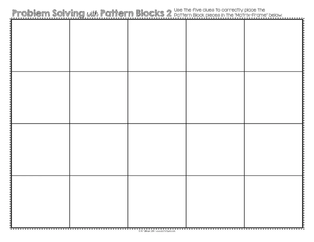 Problem Solving with Pattern Blocks 2 Math Centers — Image 2