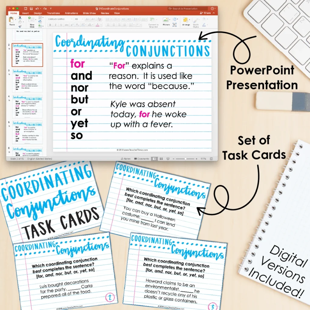 5th Grade Grammar Unit: Coordinating Conjunctions — Image 3