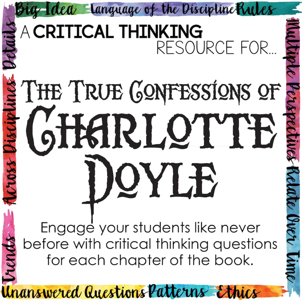 Depth and Complexity Novel Study for The True Confessions of Charlotte Doyle
