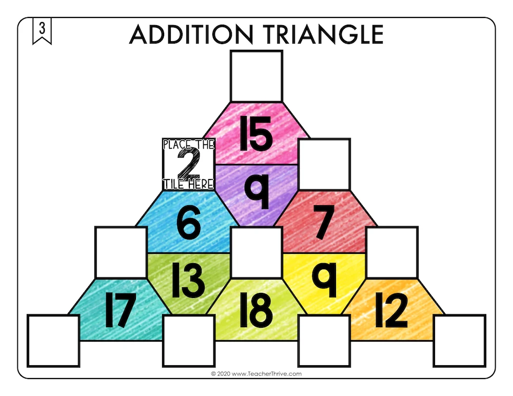 Addition Triangles Math Centers Math Tiles — Image 4