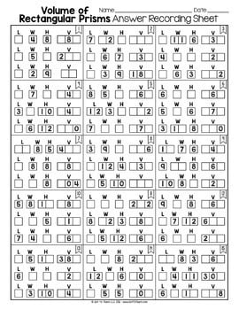 Volume of Rectangular Prisms Math Centers Math Tiles — Image 4