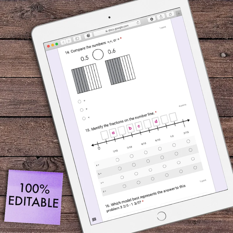 4th Grade Weekly Math Assessments [DIGITAL] — Image 4