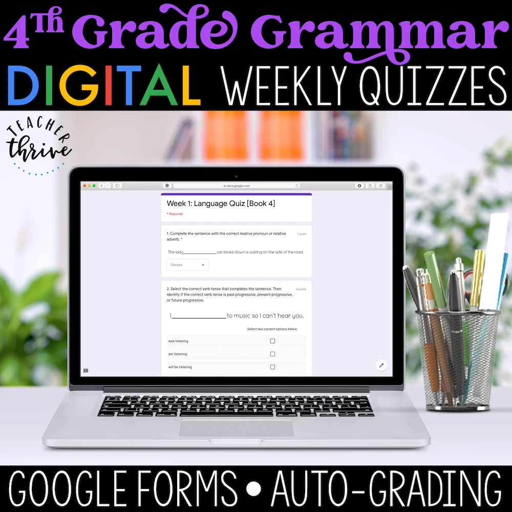 4th Grade Language Assessments [DIGITAL]