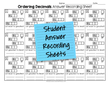 Ordering Decimals Math Center Math Tiles — Image 4