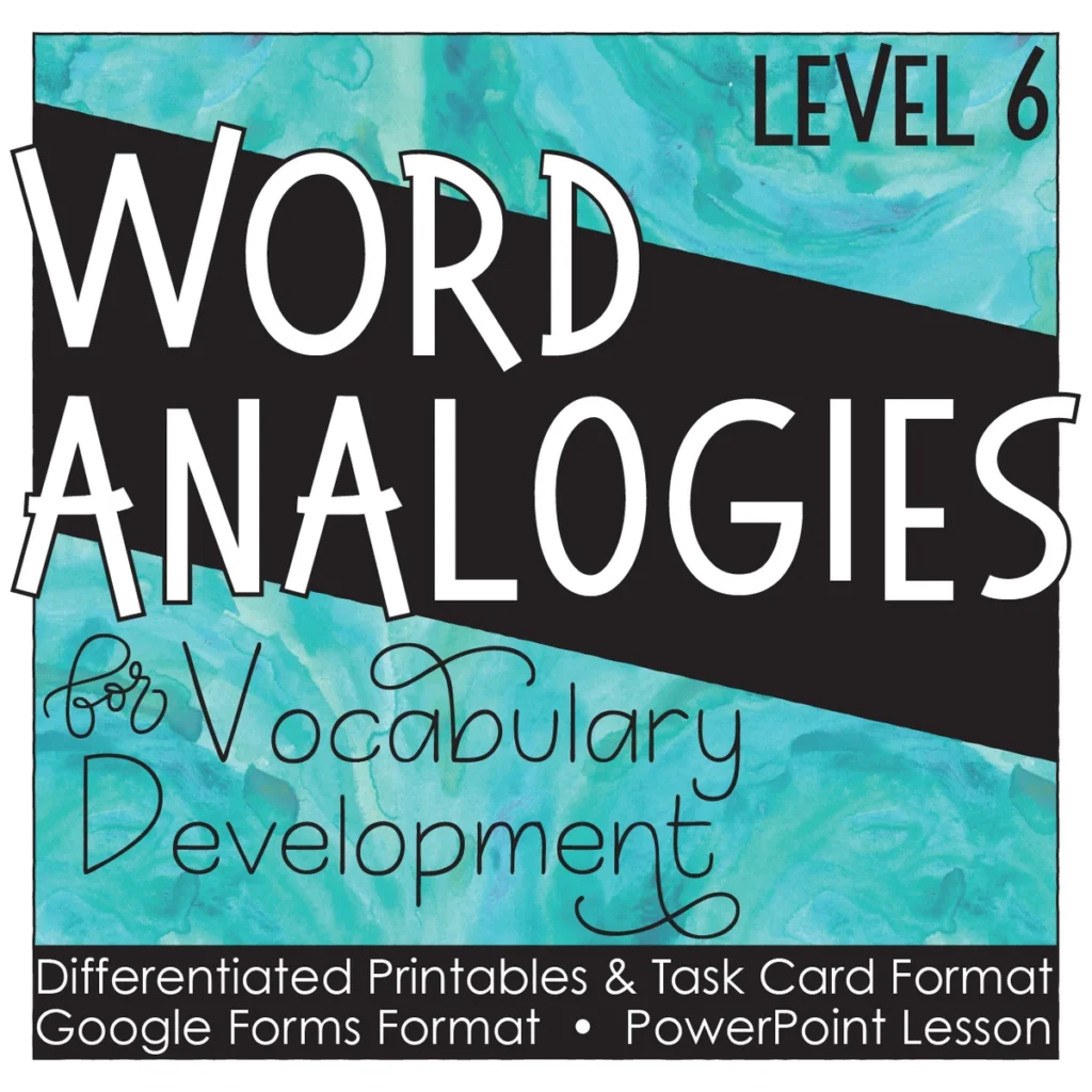 Analogies Grade 6