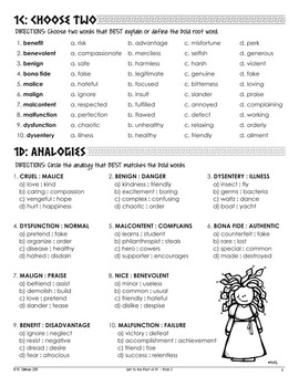 Greek and Latin Roots Morphology Vocabulary Worksheets Assessments [Book 2] — Image 4