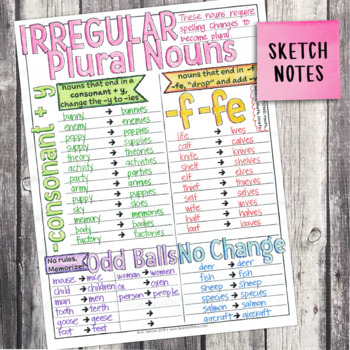 3rd Grade Grammar Unit: Irregular Plural Nouns — Image 4