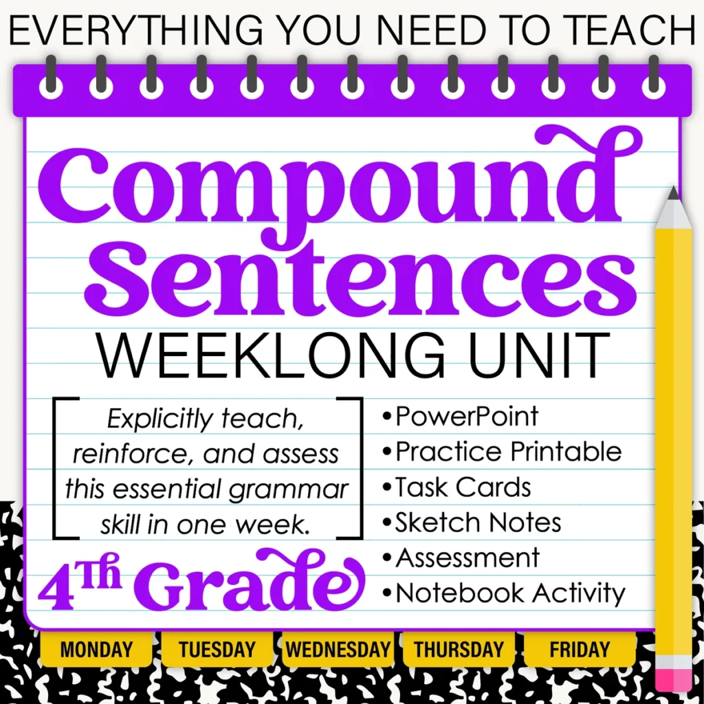 4th Grade Grammar: Compound Sentences & Coordinating Conjunctions