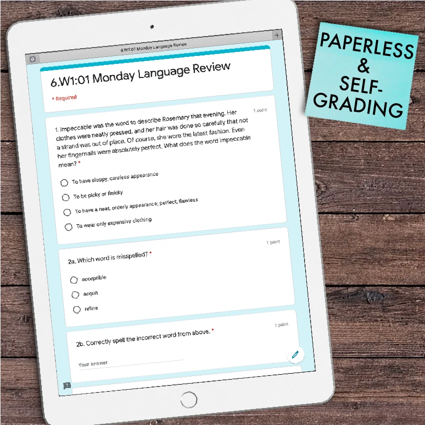 6th Grade Language Spiral Review [DIGITAL] — Image 2