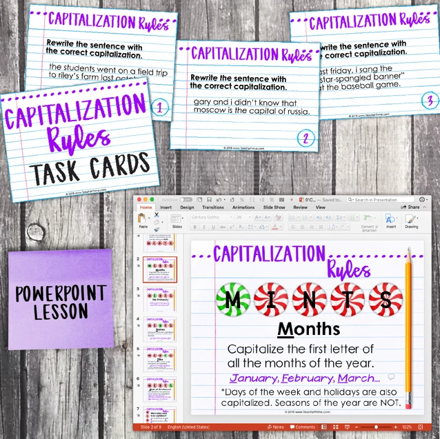 4th Grade Grammar Unit: Capitalization Rules — Image 3