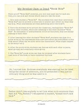 "Book Bits": a Fun Pre-reading Activity for My Brother Sam is Dead — Image 2