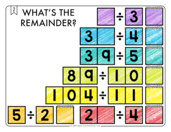 Division with Remainders Math Center Math Tiles — Image 3