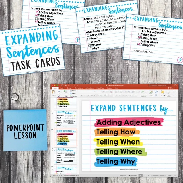 5th Grade Grammar Unit: Expand Sentences — Image 3