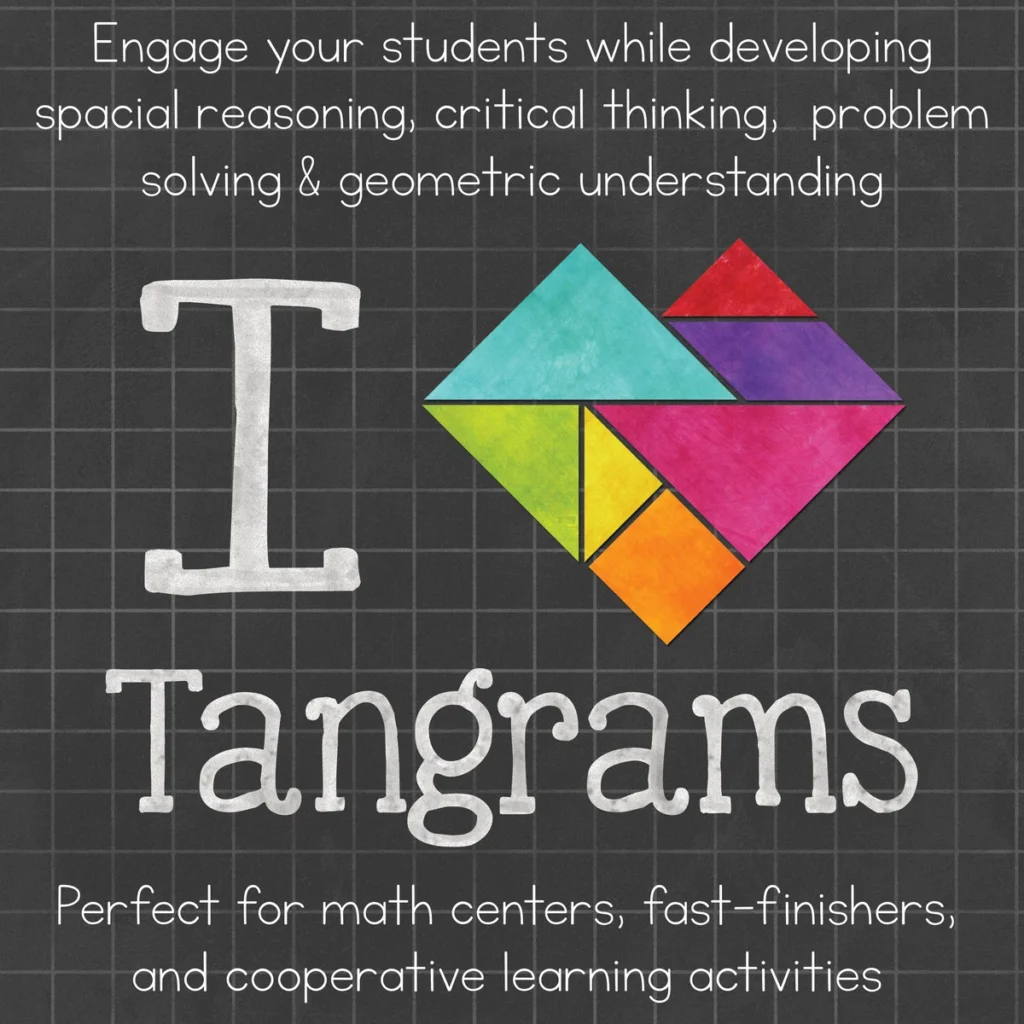 I Heart Tangrams Math Centers