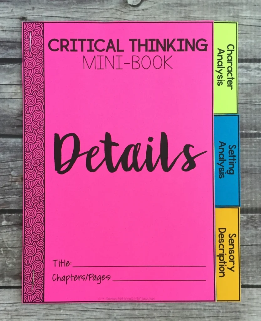 Depth and Complexity Critical Thinking Literary Mini-Books — Image 2
