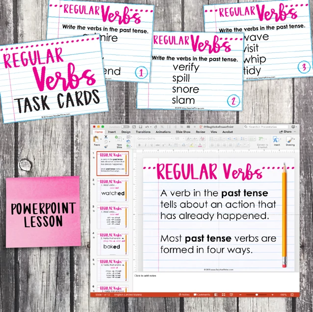 3rd Grade Grammar Unit: Regular Verbs — Image 3