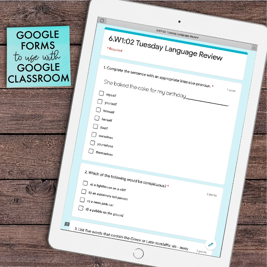6th Grade Language Spiral Review [DIGITAL] — Image 3