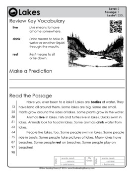 Reading Fluency and Reading Comprehension Level 2 (220L-300L) — Image 2