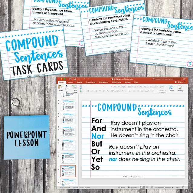 5th Grade Grammar Unit: Compound Sentences — Image 3