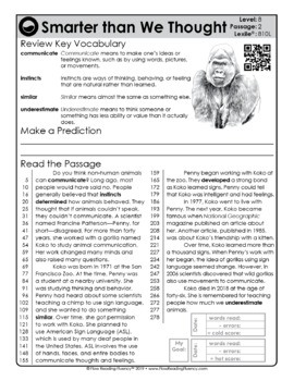 Reading Fluency and Reading Comprehension Level 8 (800L-900L) — Image 4