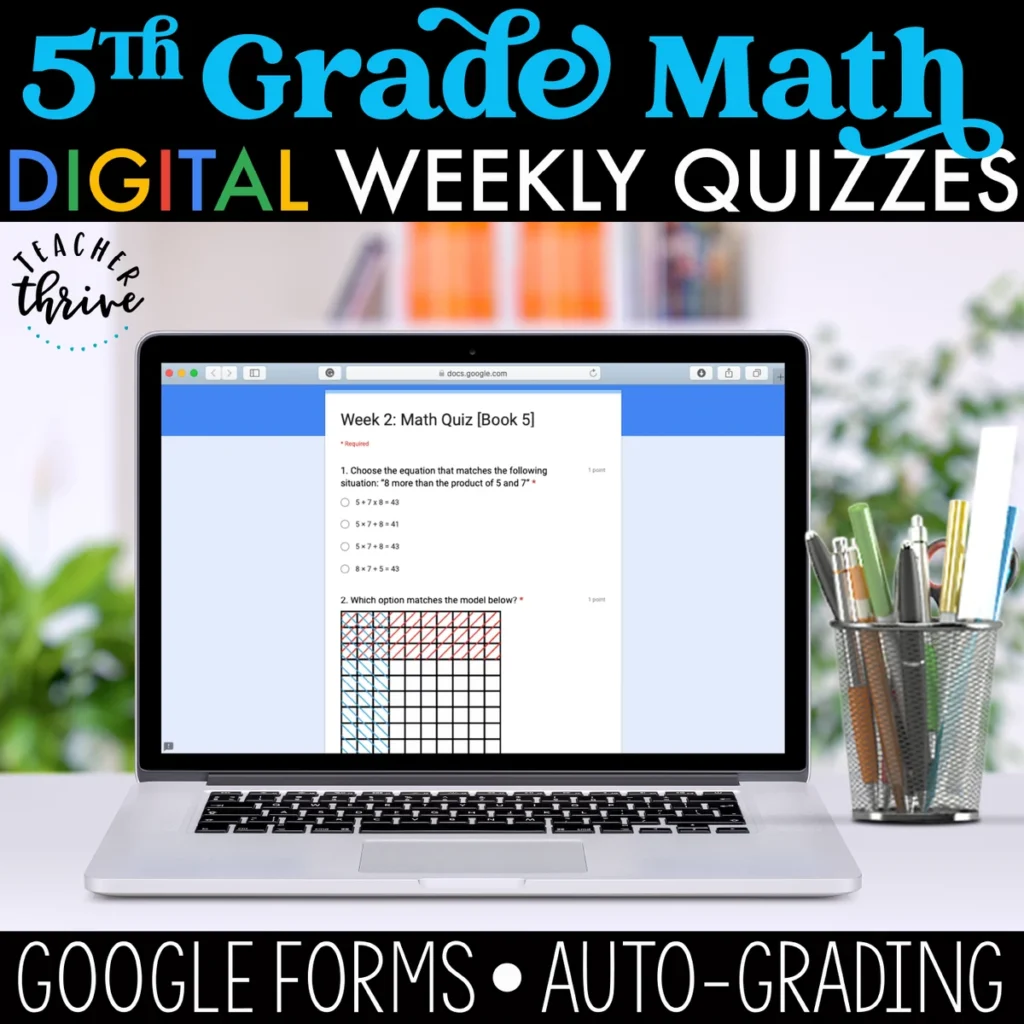 5th Grade Math Assessments [DIGITAL]