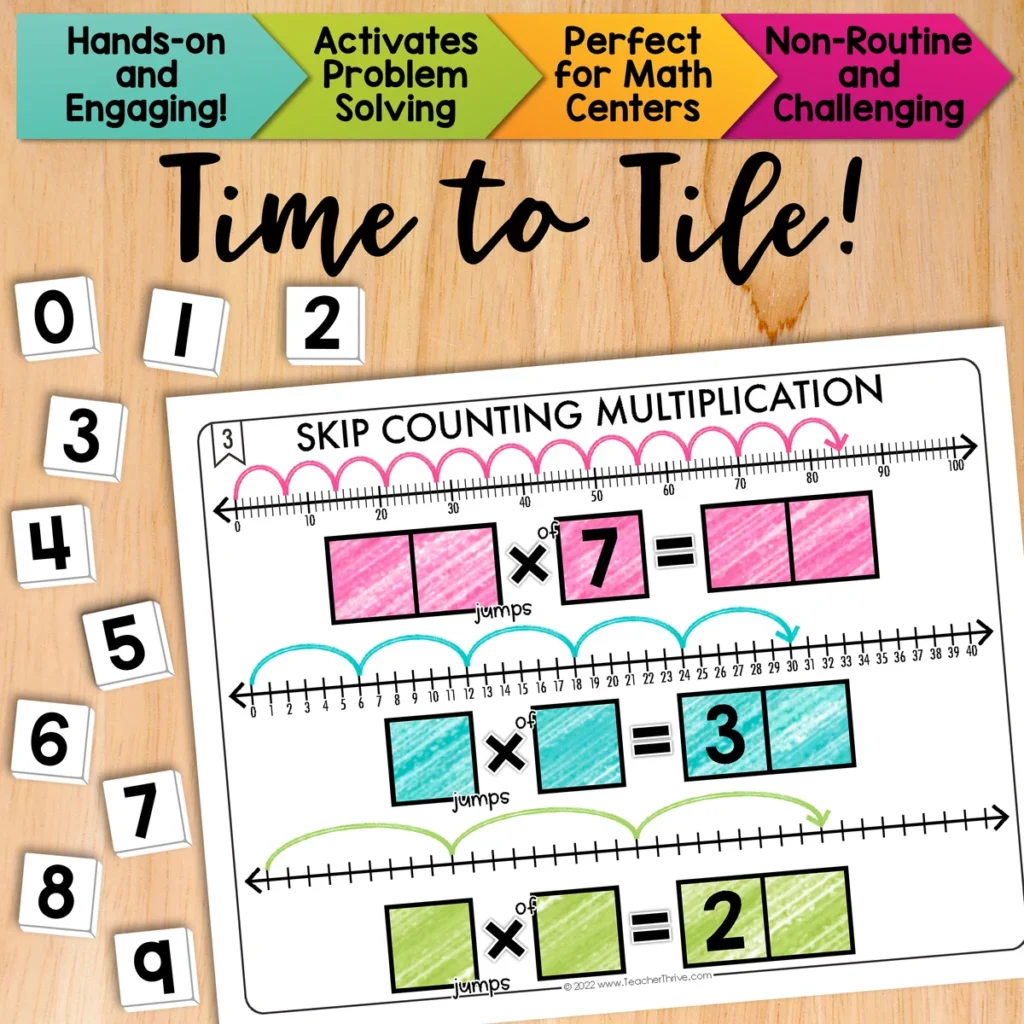 Skip Counting Multiplication Facts Math Center Math Tiles