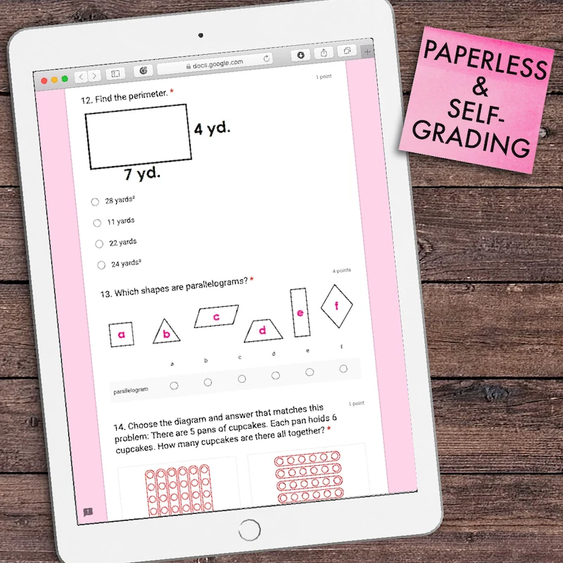 3rd Grade Weekly Math Assessments [DIGITAL] — Image 2
