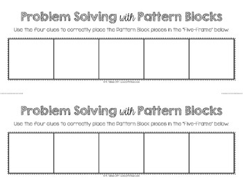 Problem Solving with Pattern Blocks 1 Math Centers — Image 2