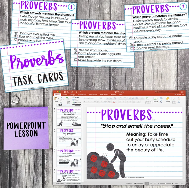 4th Grade Grammar Unit: Proverbs — Image 3