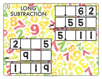 Long Subtraction Math Centers Math Tiles — Image 4