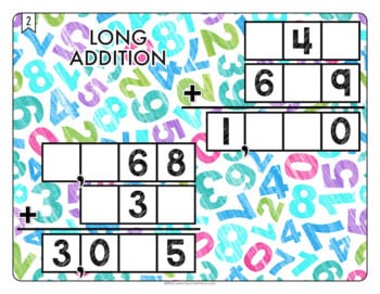 Long Addition Math Centers Math Tiles — Image 3