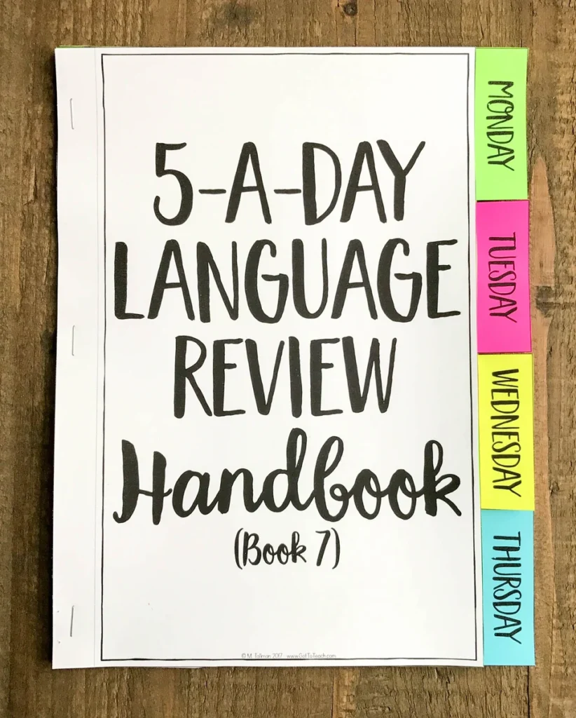 7th Grade Daily Grammar Language Spiral Review Morning Work [Editable] Test Prep — Image 2
