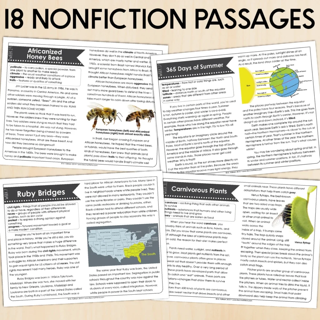 3rd Grade Reading Comprehension Passages [Nonfiction & Fiction] — Image 3