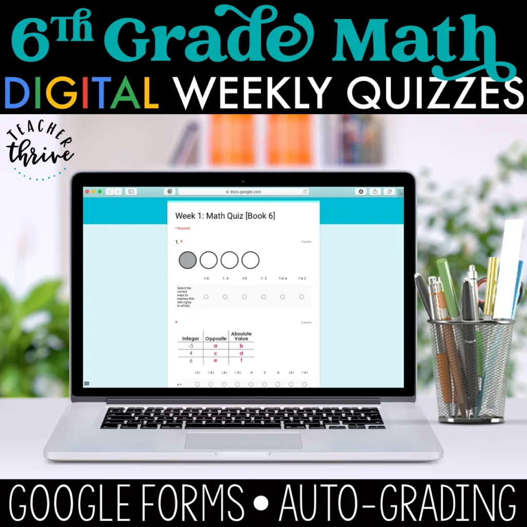 6th Grade Math Assessments [DIGITAL]