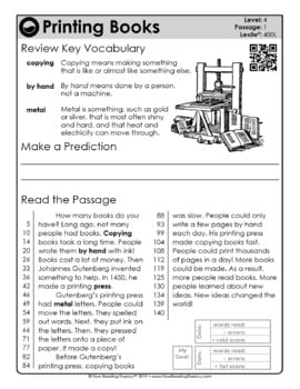 Reading Fluency and Reading Comprehension Level 4 (400L-500L) — Image 2