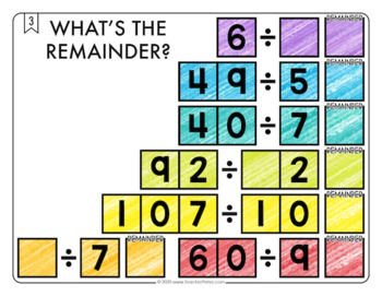 Division with Remainders Math Center Math Tiles — Image 4