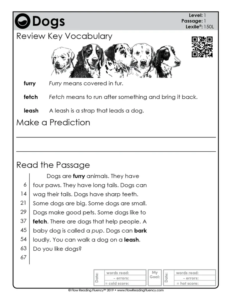 Reading Fluency and Reading Comprehension Level 1 (150L-250L) — Image 2