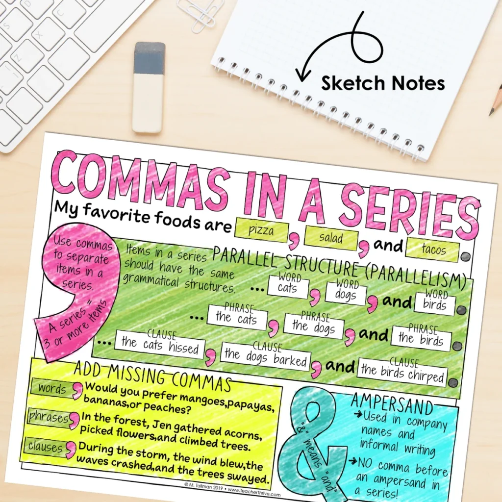 5th Grade Grammar Unit: Commas in a Series — Image 4