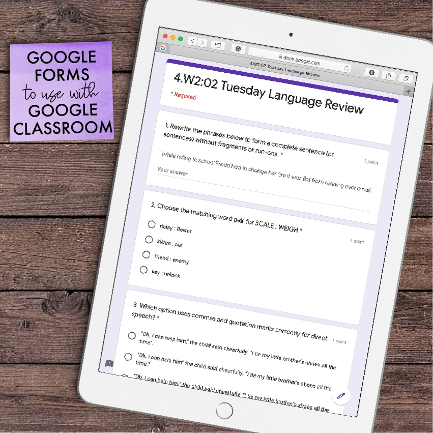 4th Grade Language Spiral Review [DIGITAL] — Image 3
