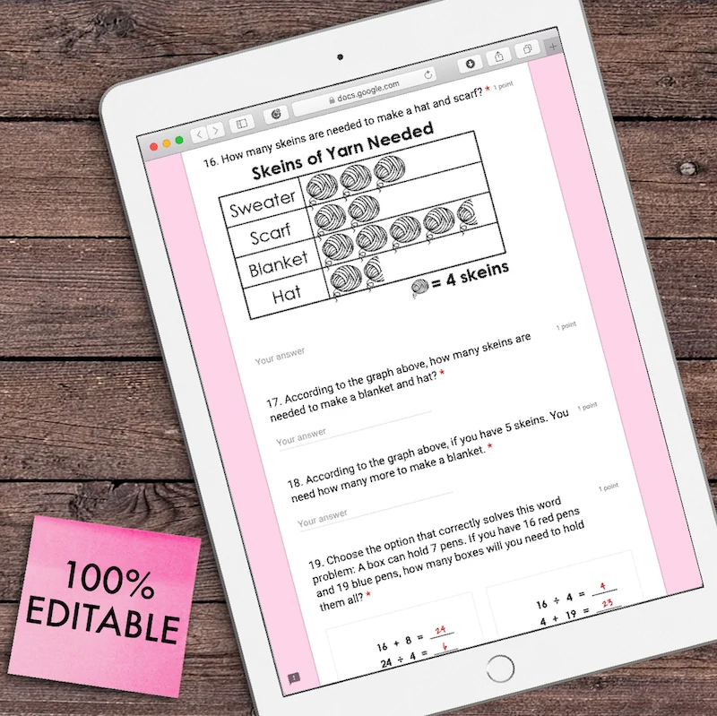 3rd Grade Weekly Math Assessments [DIGITAL] — Image 4