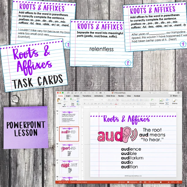 4th Grade Grammar Unit: Prefixes, Greek and Latin Roots, Suffixes — Image 3