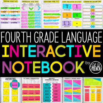4th Grade Language Interactive Notebook Grammar Interactive Notebook