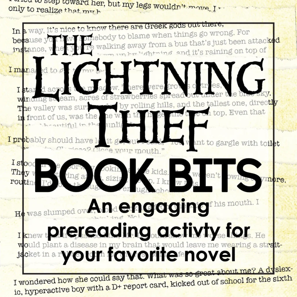 "Book Bits": a Fun Pre-reading Activity for The Lightning Thief