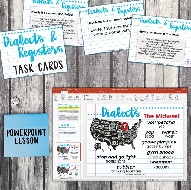 5th Grade Grammar Unit: Comparing Dialects and Registers — Image 3